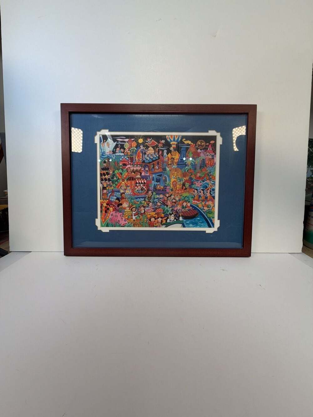 Jeff Shelly Disneyland It's a Busy Small World Framed Art Print